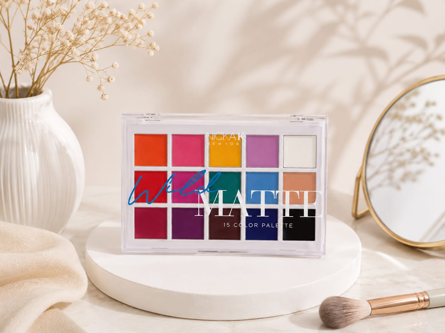 Nicka K 15 Color Palette Wild Matte